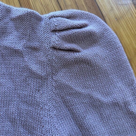 Jessie Loeffler Randall NWT Puff Sleeve Sweater in Blush Size L - Picture 5 of 7